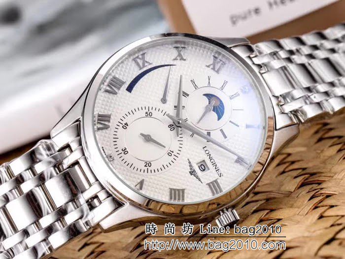 LONGINES浪琴 多功能 全自動機械精品男士腕表 WSS2224